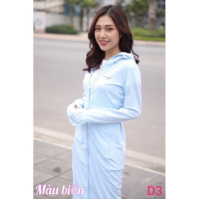 Áo Chống Nắng 2 Lớp Toàn Thân BL Fashion Vải Thun Hạt Xoàn ,thoáng khí ,Túi Có Khoá Kéo | BigBuy360 - bigbuy360.vn