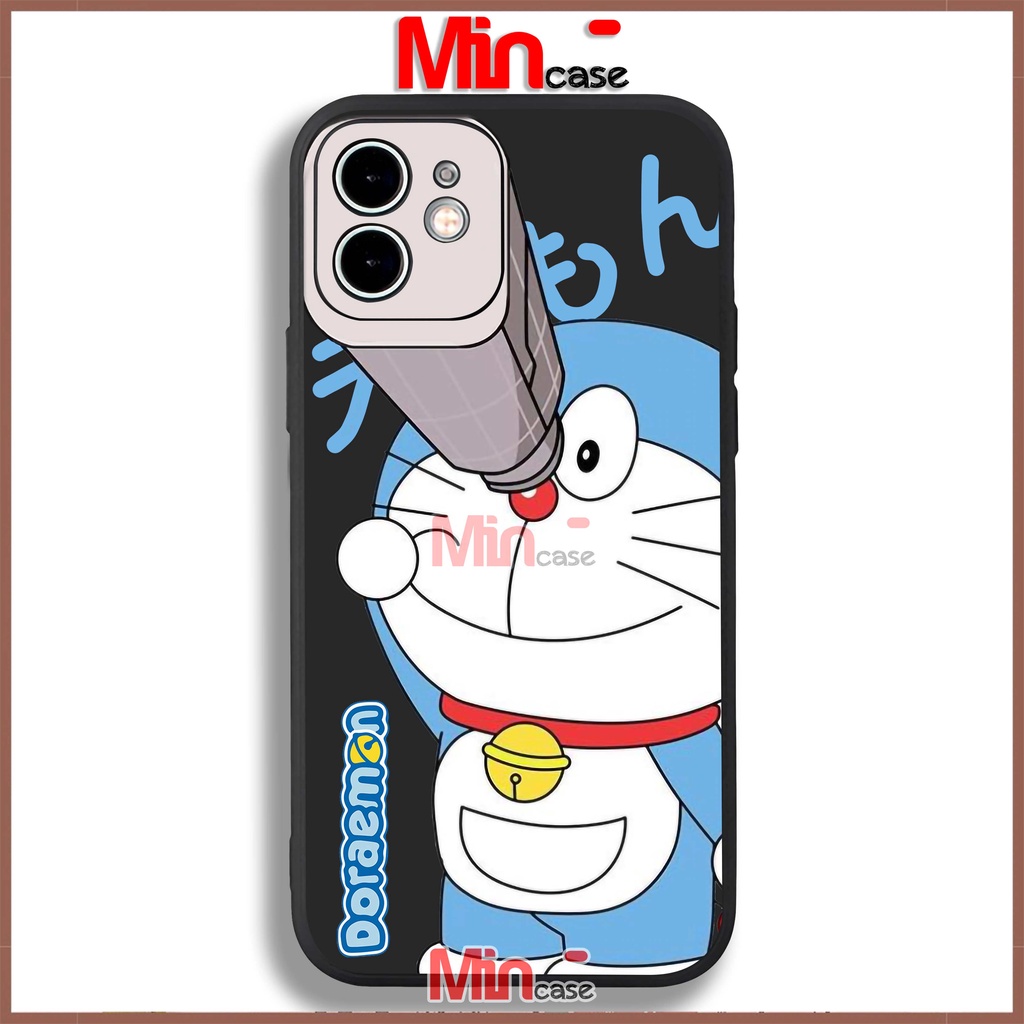 Ốp lưng iPhone cặp đôi anime viền vuông silicon mềm dẻo cho iphone 6/6s/7/8/X/XS/XR/11/12/13 Pro Plus Max Doraemon