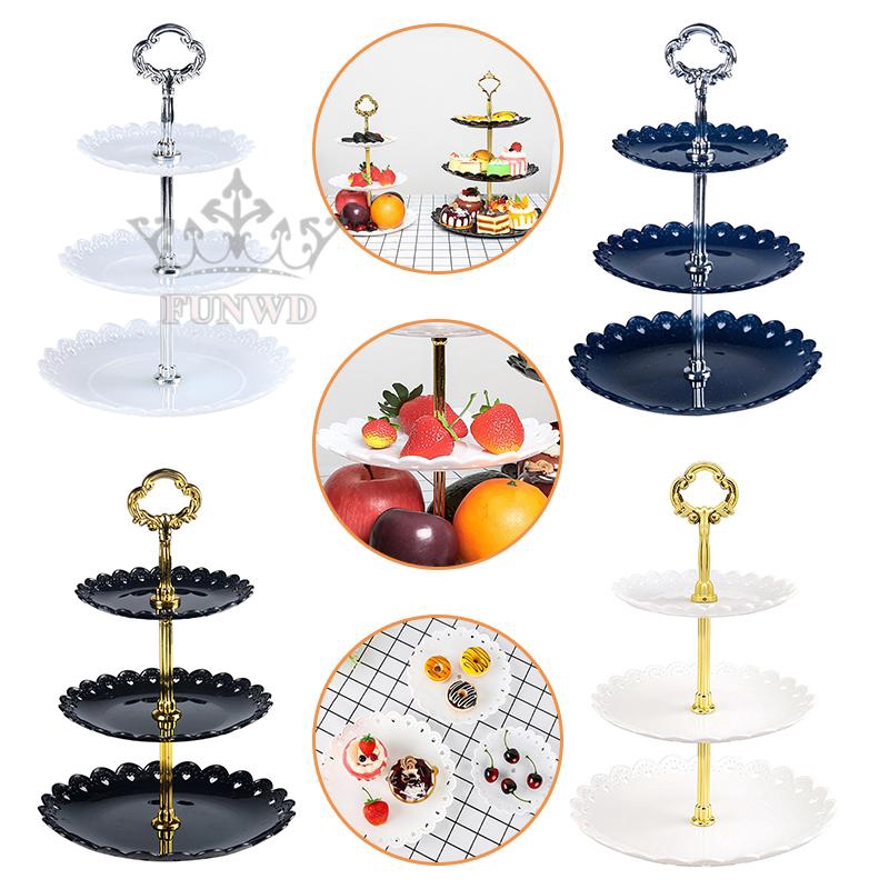 Khay bằng nhựa trưng bày bánh kẹo/trái cây tiện lợi cho đám cưới/giáng sinh/sinh nhật
