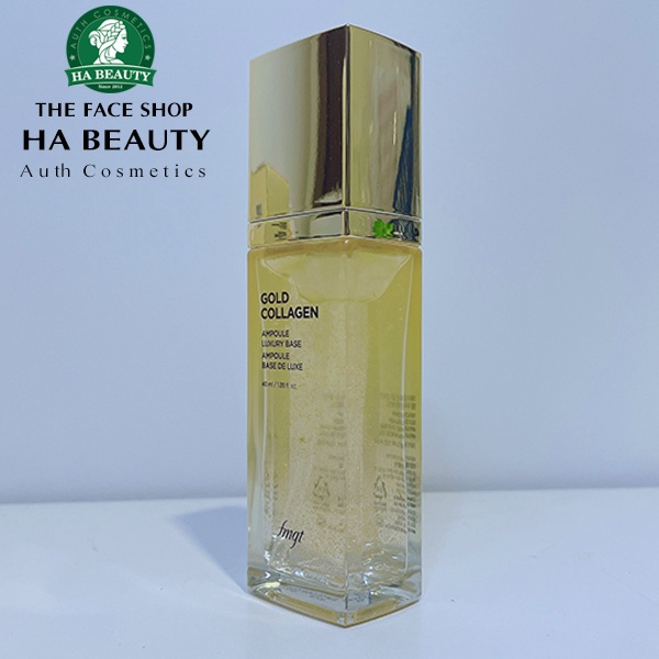 Kem lót trang điểm dưỡng da chống lão hóa nếp nhăn The Face Shop fmgt Gold Collagen Ampoule Luxury Base 40ml