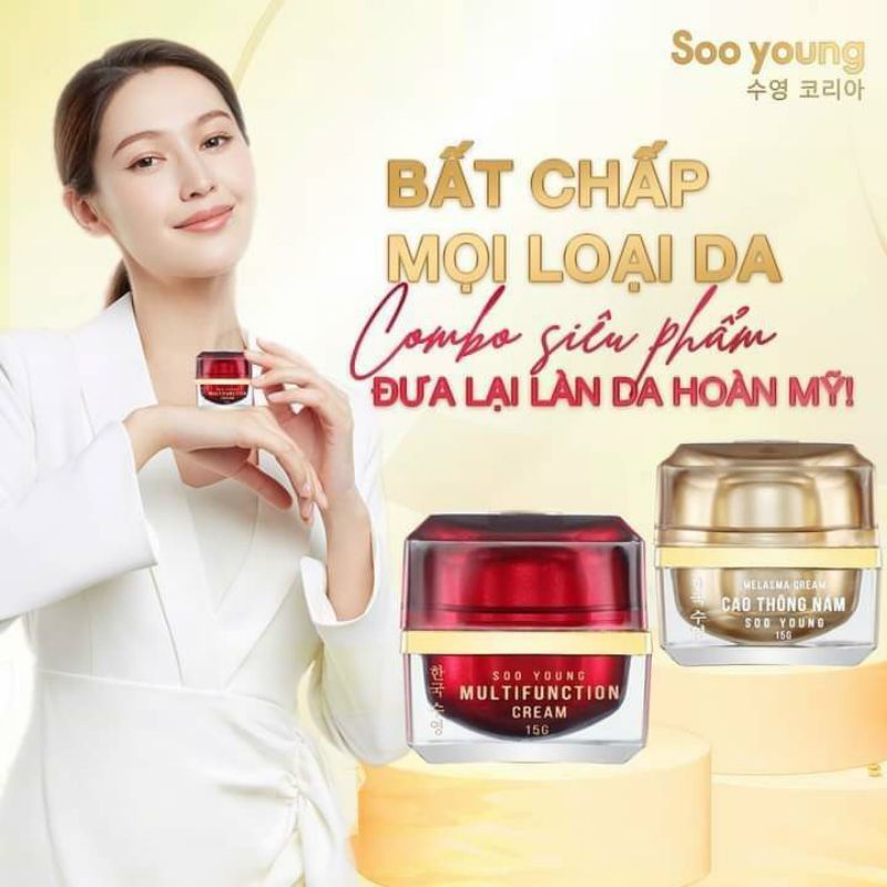 Combo Kem Face Hàn SooYoung và Cao Thông Nám Soo Young