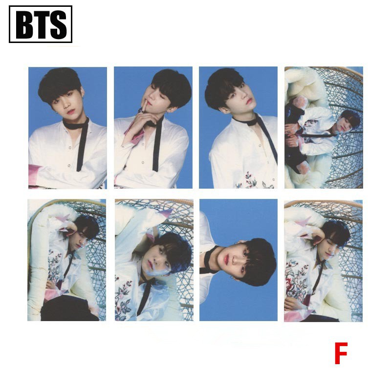 Bộ 8 tấm card nhóm BTS có chữ kí