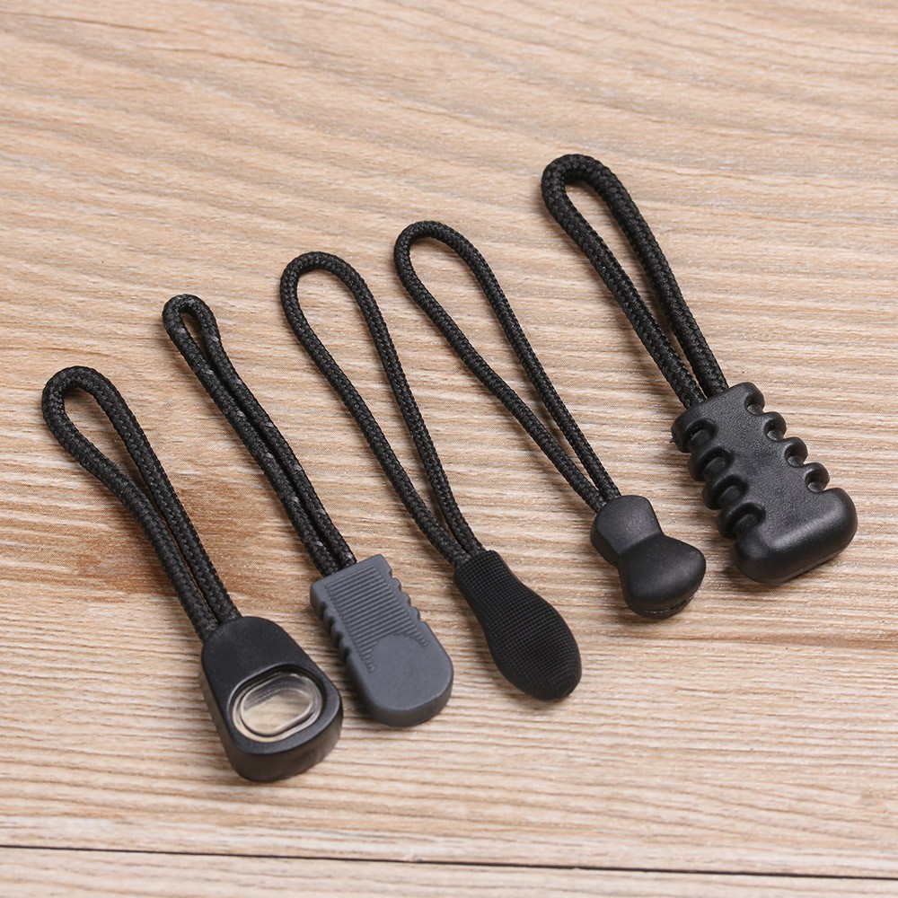 MYRONGOODS 5/10/15pcs Zipper Pull Puller End Fit Rope Tag Fixer Zip Bags Clip Buckle Outdoor tools