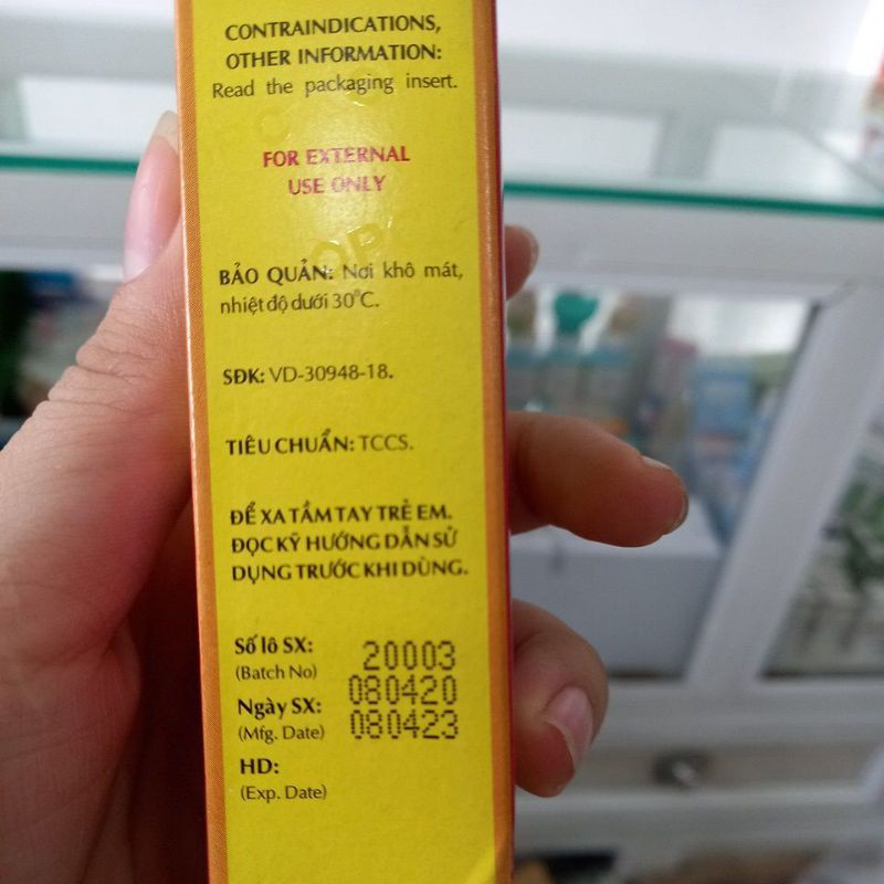 DẦU  NÓNG MẶT TRỜI 60ML