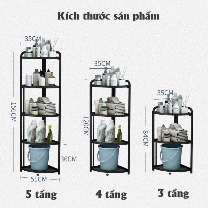 ✅FREESHIP✅ KỆ MỞ GÓC TƯỜNG CAO CẤP THÉP CARBON KHÔNG GỈ