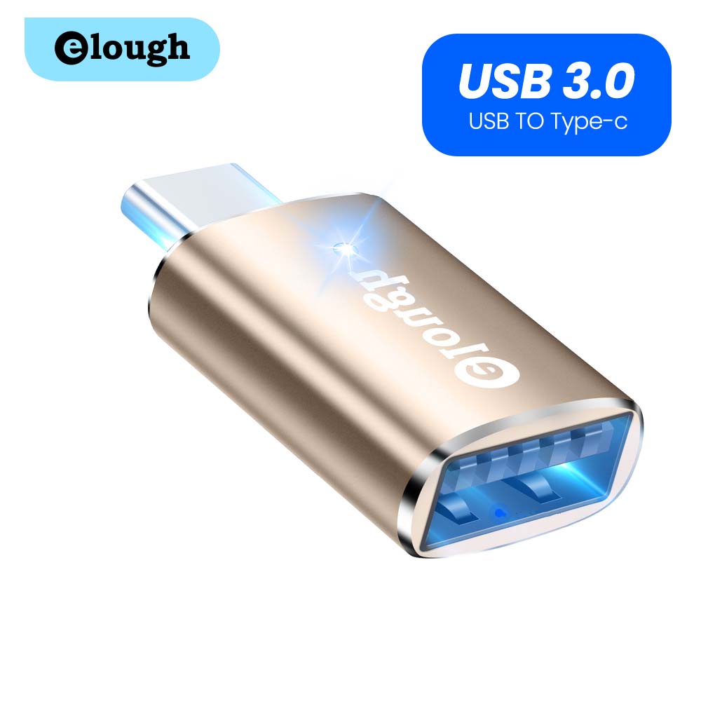 Đầu chuyển đổi ELOUGH từ cổng USB 3.0 sang giắc cắm Type C tùy chọn màu sắc