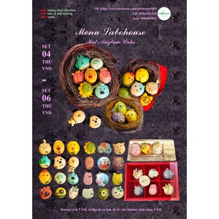 set 3-6 Bánh thú Labomooncake