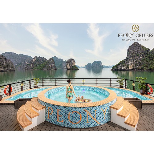 HẠ LONG - (E-VOUCHER) - TOUR NGỦ DU THUYỀN 5* PEONY CRUISE 2N1D