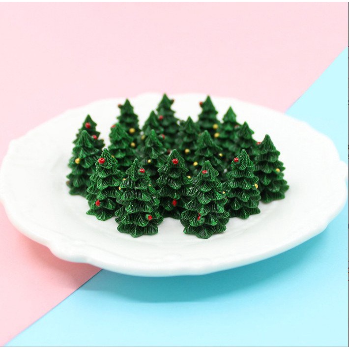 Mô hình cây thông giáng sinh size mini trang trí tiểu cảnh Noel