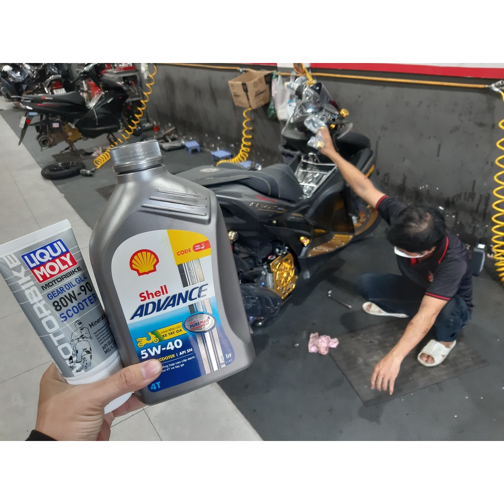 Nhớt Shell Advance Ultra Scooter 5W40 1L