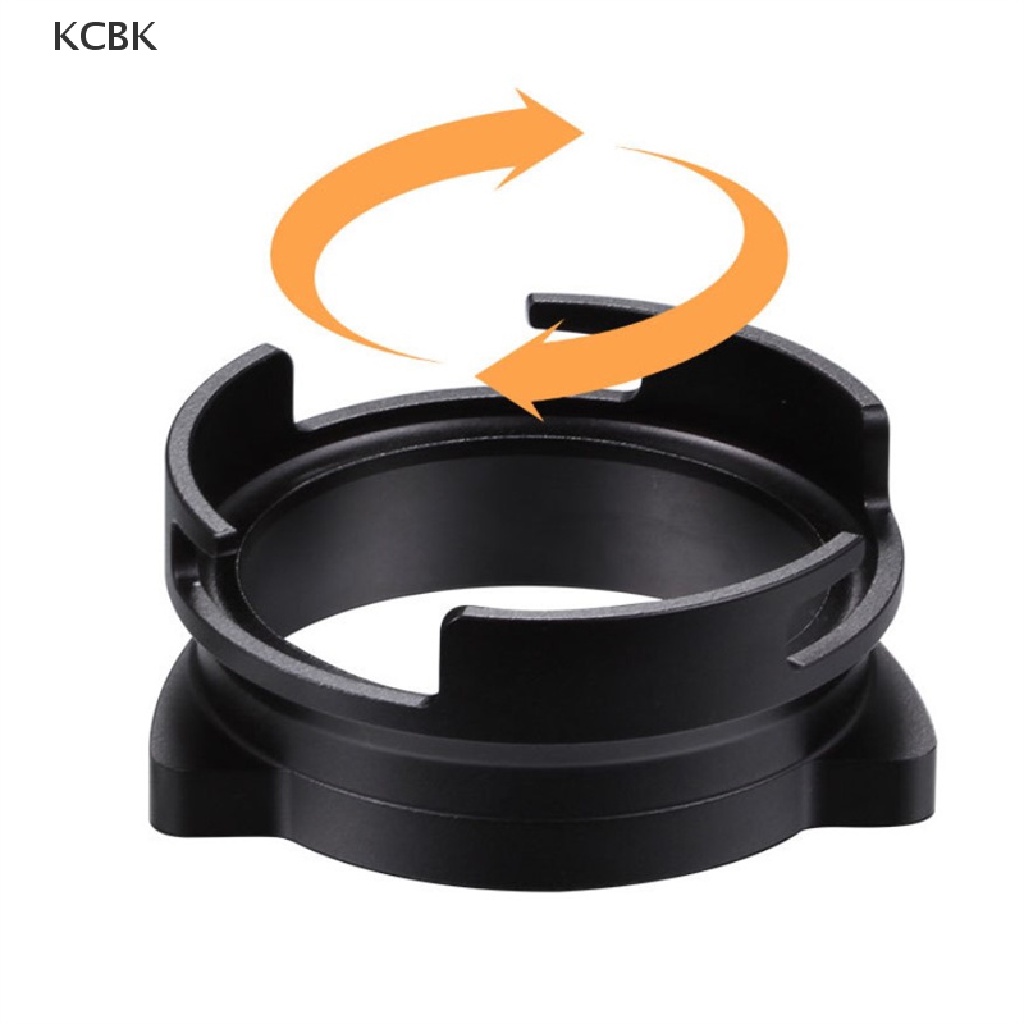 KC 54mm Coffee Receiving Dosing Ring Rotatable Aluminum Alloy Loop for Breville 8 BK