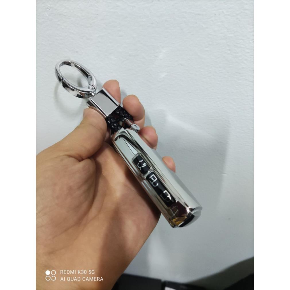 Ốp Chìa Khóa Mazda 3 2020 - 2021 Silicoll tráng gương - kèm móc đeo chìa