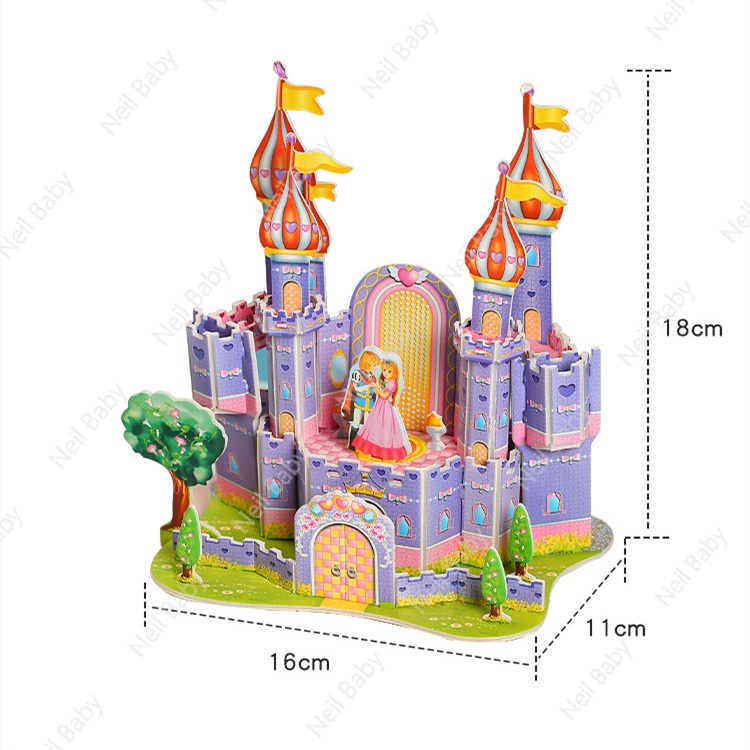 Mô Hình Nhà 3D handmade Dành Cho Trẻ Mẫu Giáo 5-15 Tuổi