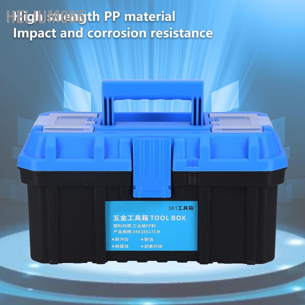 Hộp dụng cụ Nhựa PP Bộ phận phần cứng di động đựng đồ Vali thợ điện hai lớp 381 Helium066