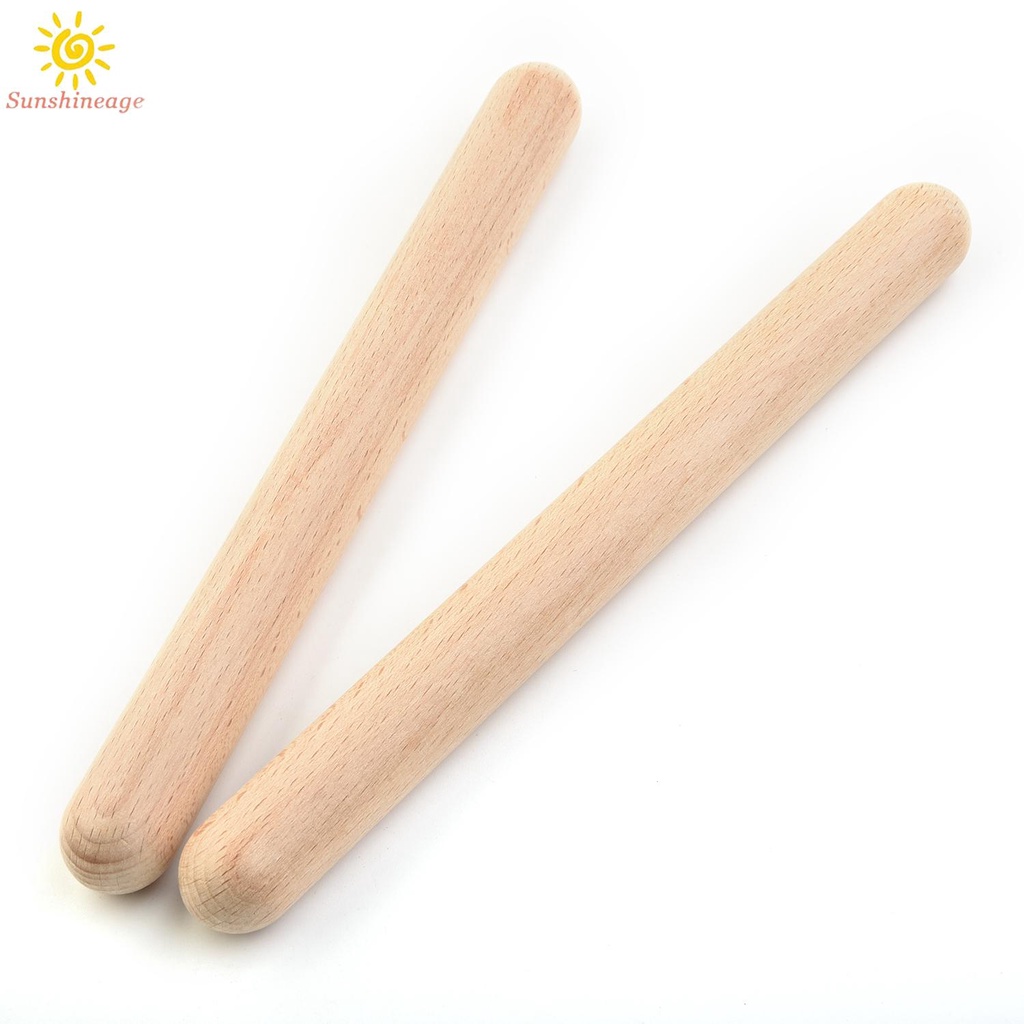 SUNAGE- ~2pcs/set Percussion Wooden Drum Stick Rhythm Learning-Education Toddler Newest【SUNAGE-HOT Fashion】