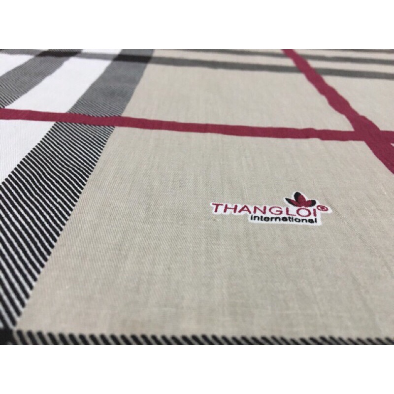 bộ drap cotton 100% Thắng Lợi chính hãng Mẫu Burberry (4 món) IN LOGO