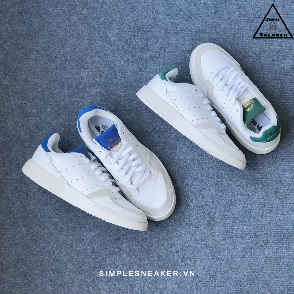 Giày Adidas Supercourt 💙FREESHIP💙 Adidas Supercourt White Midnight Green Chính Hãng - Giày Supercourt Nữ Chuẩn Auth