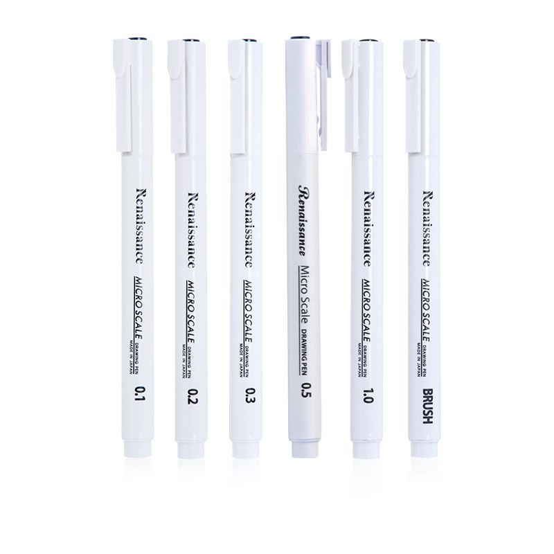 Bút đi nét line Microscle Drawing Renaissance Thái Lan nhiều kích cỡ, bút line art cao cấp
