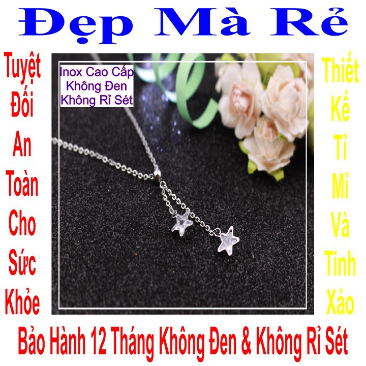 Dây chuyền nữ mặt bi treo ngôi sao - DCNU00269T020049