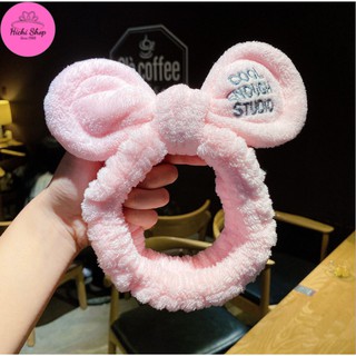 Băng đô rửa mặt tai mèo, bờm turban trang điểm phong cách hàn quốc, xược tóc nỉ cute cho bạn gái