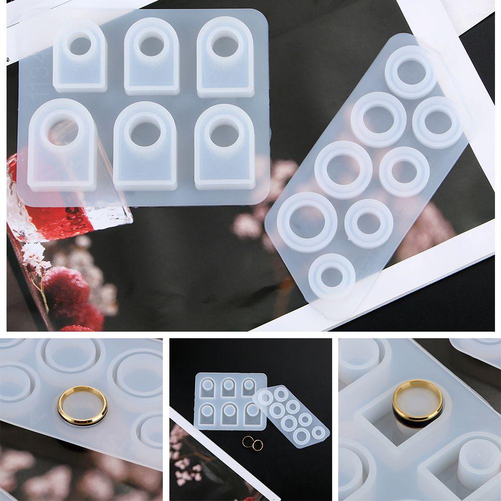 NIUYOU Khuôn Silicone Làm Nhẫn Thủ Công 5-12 Ngăn