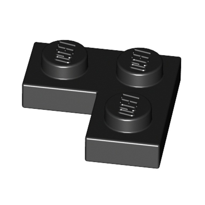 Phụ Kiện LEGO Tấm Góc Vuông 1x2x2 Màu Đen ID 242026 2420