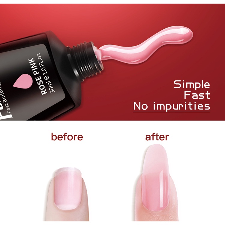 GEEYGEL Công ty Poly Gel Acroleil Art UV Builder Gel Nail Màu móng tay Ba Lan Đuôi Dấu xóa tứ phân 15ml