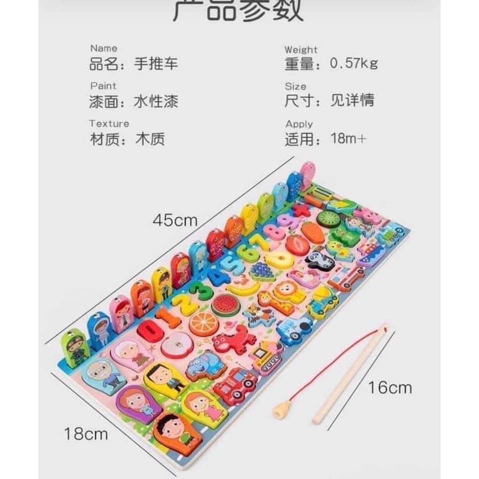 Bộ Câu Cá Gỗ Cho Bé