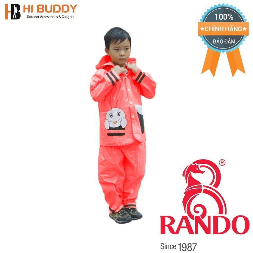 Áo Mưa Bộ Trẻ Em Ong Mật Rando Size 2  |  Tiện Lơi, An Toàn | hibushop