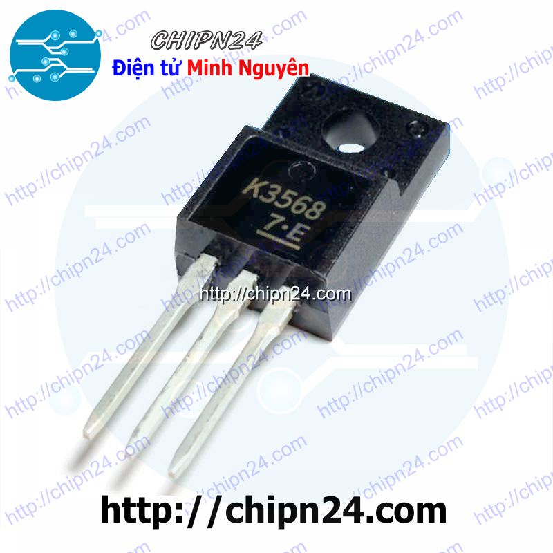 [1 CON] Mosfet K3568 TO-220 12A 500V Kênh N (2SK3568 3568)