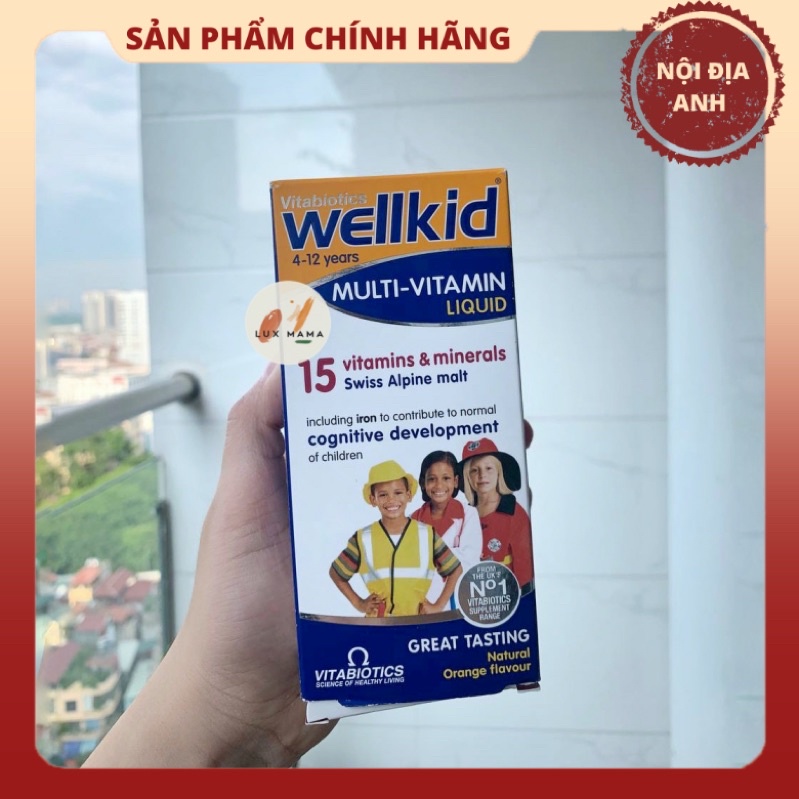 [NỘI ĐỊA ANH] WELLKID Vitamin tổng hợp cho trẻ từ 4-12 tuổi