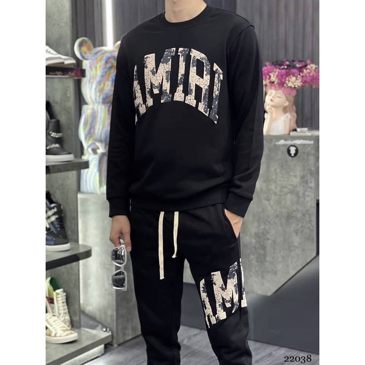 Bộ Thu Đông Thể Thao AMIRI Nam Đẹp, Chất Vải Cotton Mịn Cao Cấp Phong Cách Thời Trang DUY KHÁNH DSQ