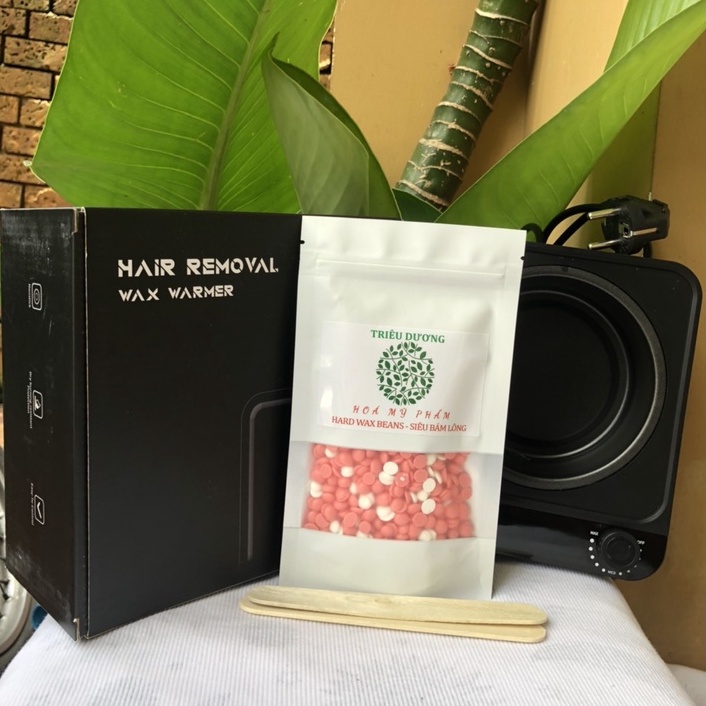 COMBO -  NỒI SÁP CHỐNG DÍNH + 100gr SÁP (tặng kèm 2 que lấy sáp)