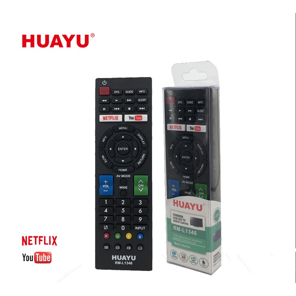 REMOTE ĐIỀU KHIỂN TIVI SHARP SMART RM-L1346 NÚT YOUTUBE NETFLIX