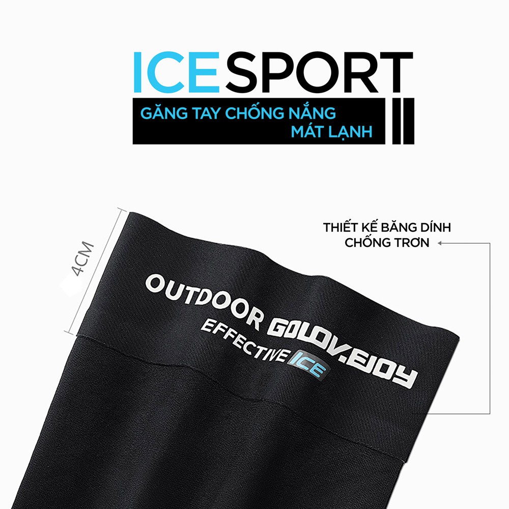 ICESPORT găng ống tay chống nắng UPF50+ mát lạnh Golovejoy