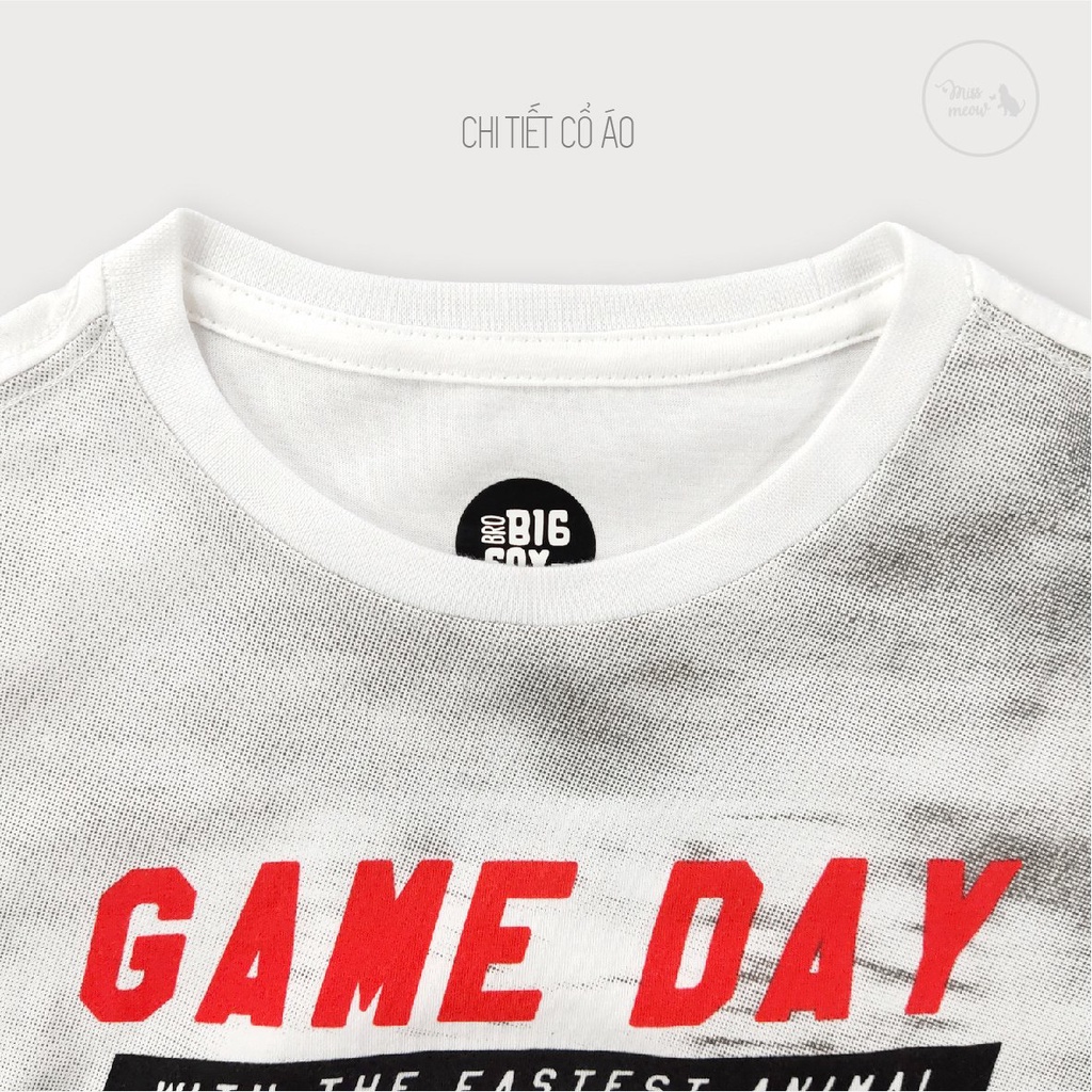 Bộ Cộc Tay Bé Trai Size Đại Bigfox, Bộ Cotton Cho Bé Mùa Hè Hình GAME DAY 3-11