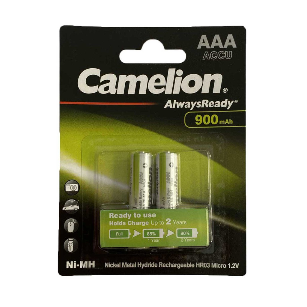 PIN SẠC AAA CAMELION 900MAH VỈ 2 VIÊN.