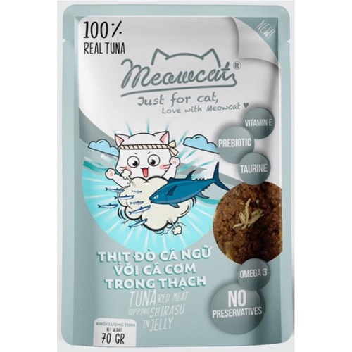 Pate Meowcat cho mèo trên 2 tháng tuổi 70gr các vị Petemo Pet Shop