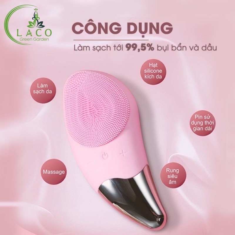 Máy rửa mặt LACO PROMAX tích hợp sóng âm nâng cơ rửa mặt siêu sạch | BigBuy360 - bigbuy360.vn