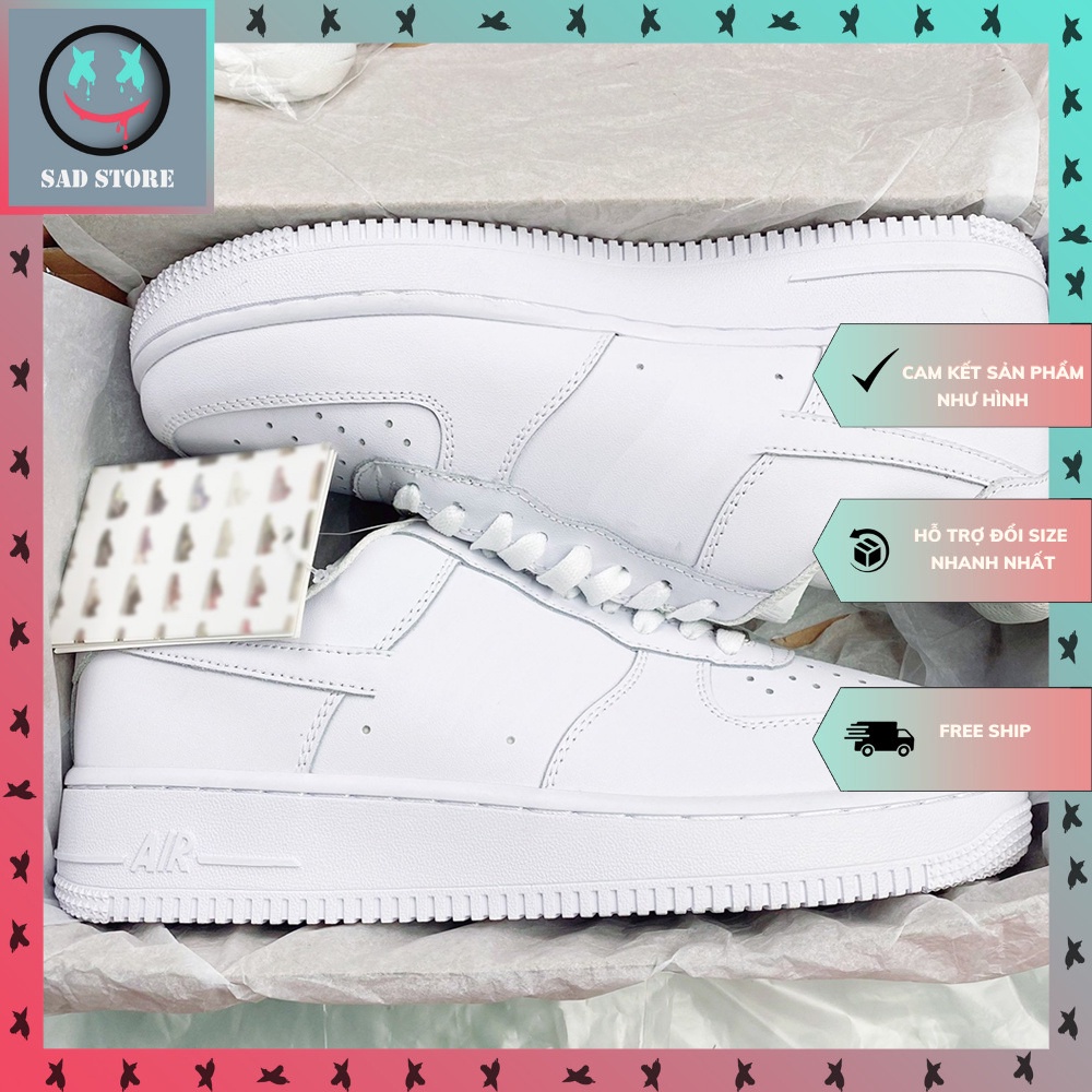 Giày Thể Thao Nam Nữ AF1 Trắng Hàng Cao Cấp Full Box + Bill | BigBuy360 - bigbuy360.vn
