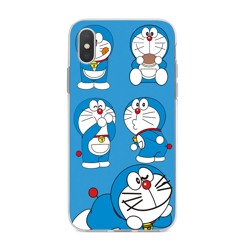 Ốp Lưng iPhone X 6 6s 6Plus 6s Plus 7 7Plus 8 8Plus 5 5s SE TPU mềm Case Doraemon