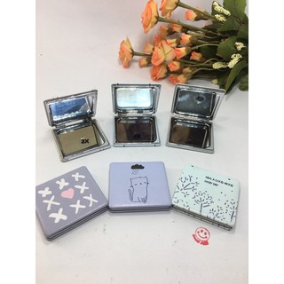 Gương 2 mặt vuông, tròn 6,5 cm