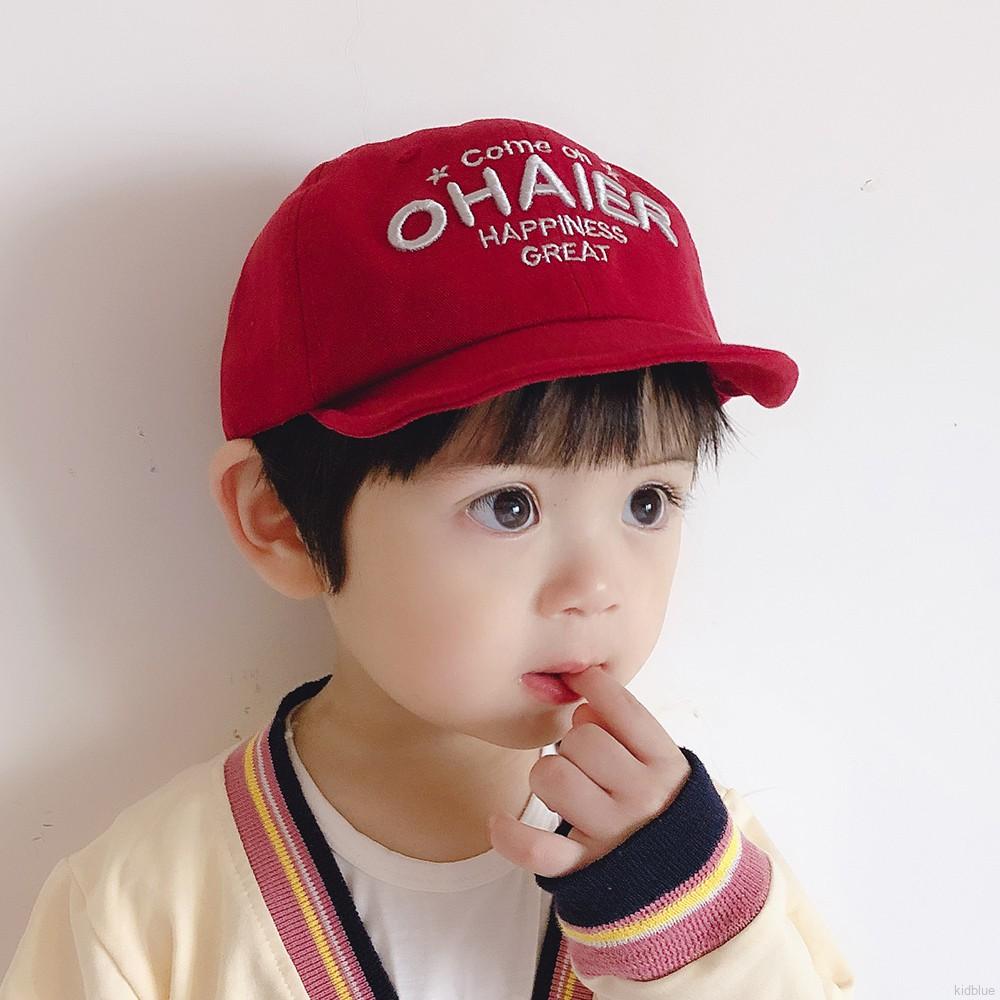Mũ Lưỡi Trai Thêu Chữ Nhiều Màu Tùy Chọn Thời Trang Cho Bé