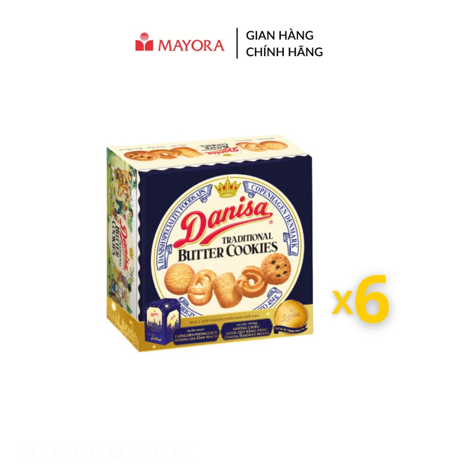 Combo 6 Hộp Bánh Quy Bơ Danisa 681g