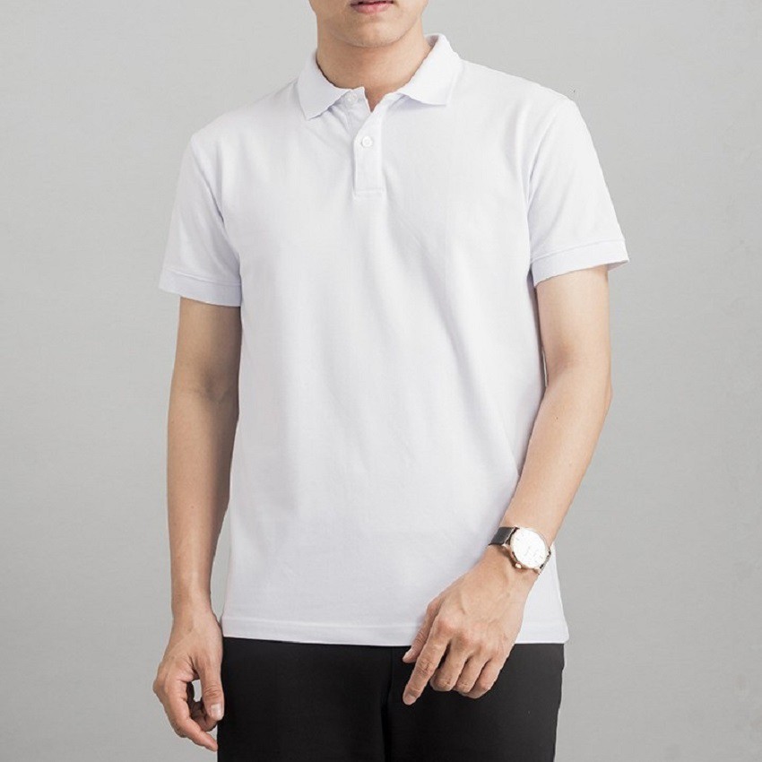Áo thun nam polo cổ bẻ ngắn tay, áo phông nam vải coton không nhăn nhiều màu