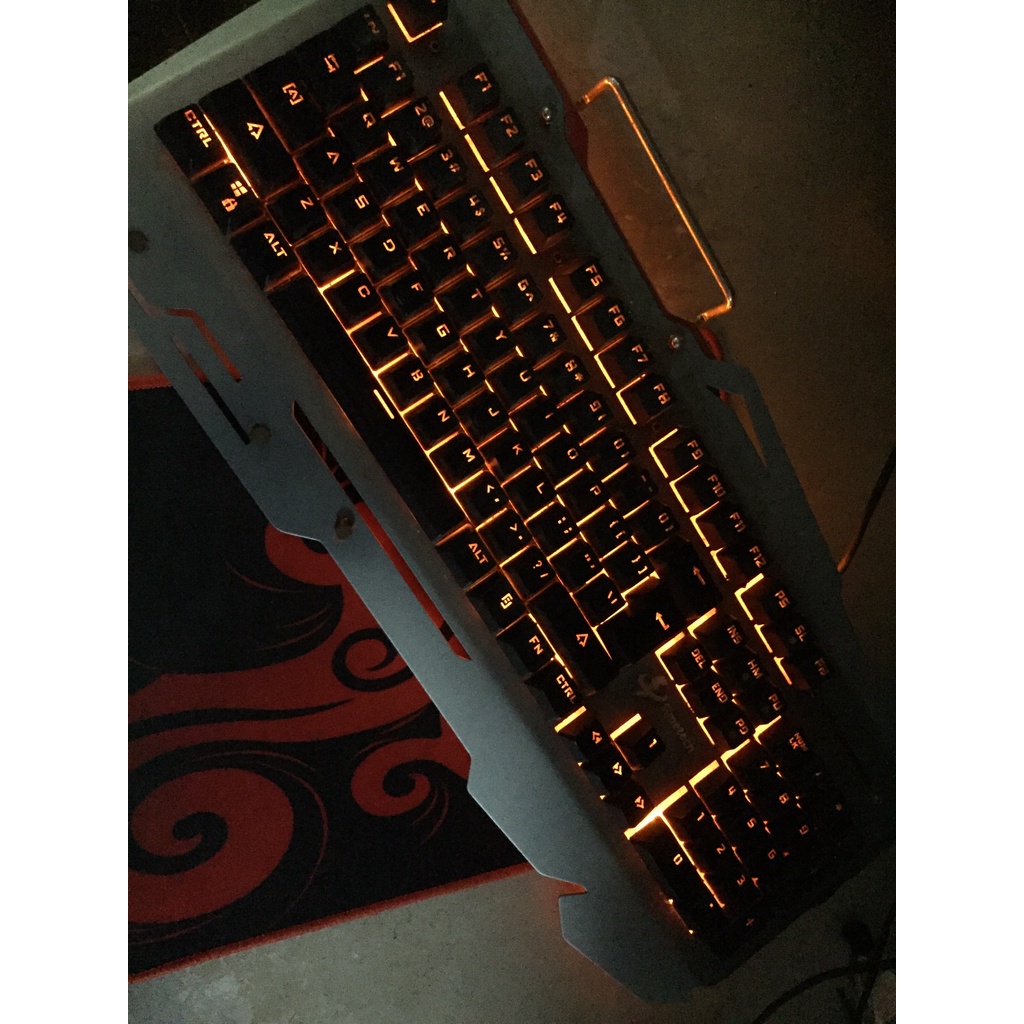 Phím vi tính giả cơ cũ có đen led - đế bằng kim loại - phím siêu bền - phím simetech chính hãng cũ