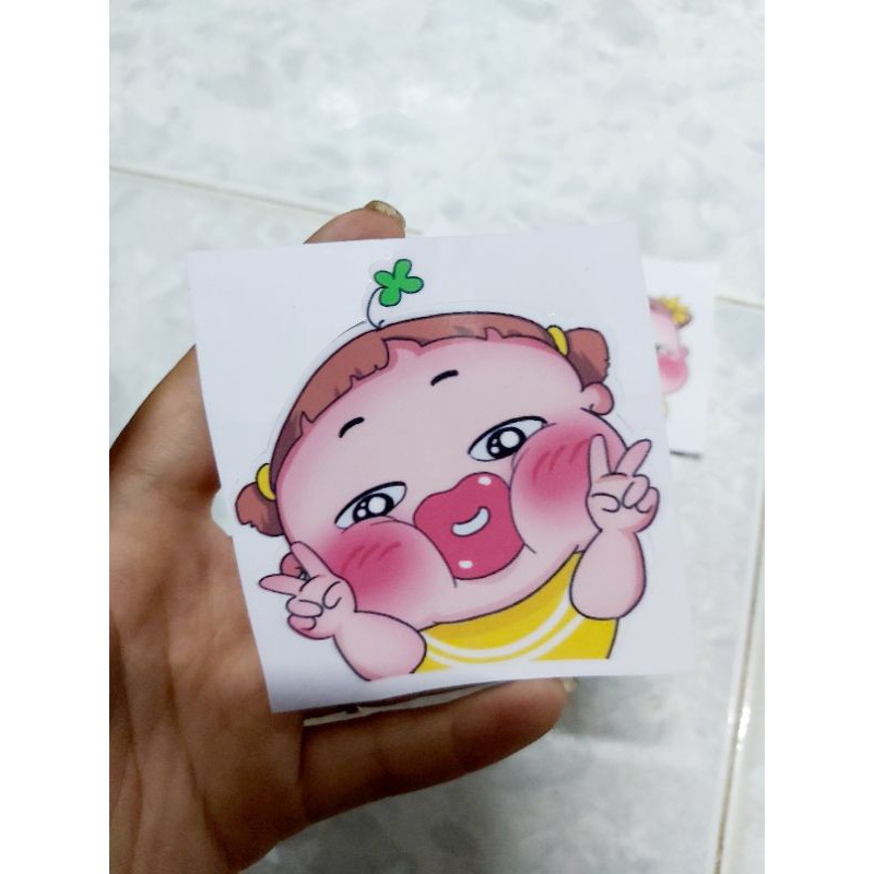 Tem Sticker Quỳnh Aka Cute Dán Xe Nón ĐT Giá Rẻ