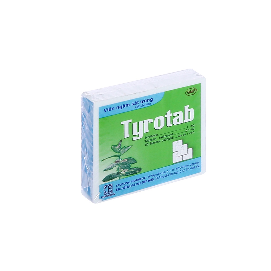 Kẹo ngậm ho tyrotab 24 viên/ hộp