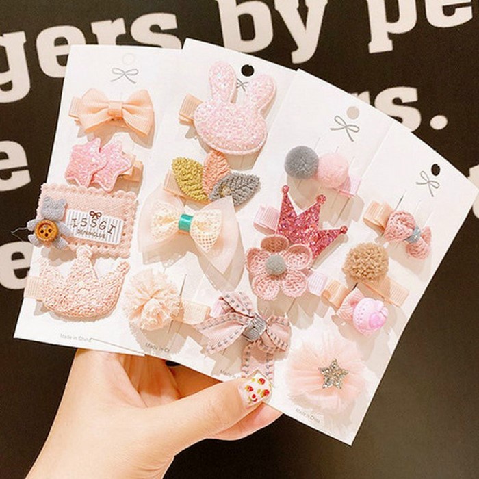Set Kẹp Tóc Hàn Quốc Cute Sang Chảnh cho bé gái