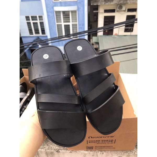 Dép nam cao su bác hồ,dep nam quai ngang,đúc,dép cao su nam 3 quai